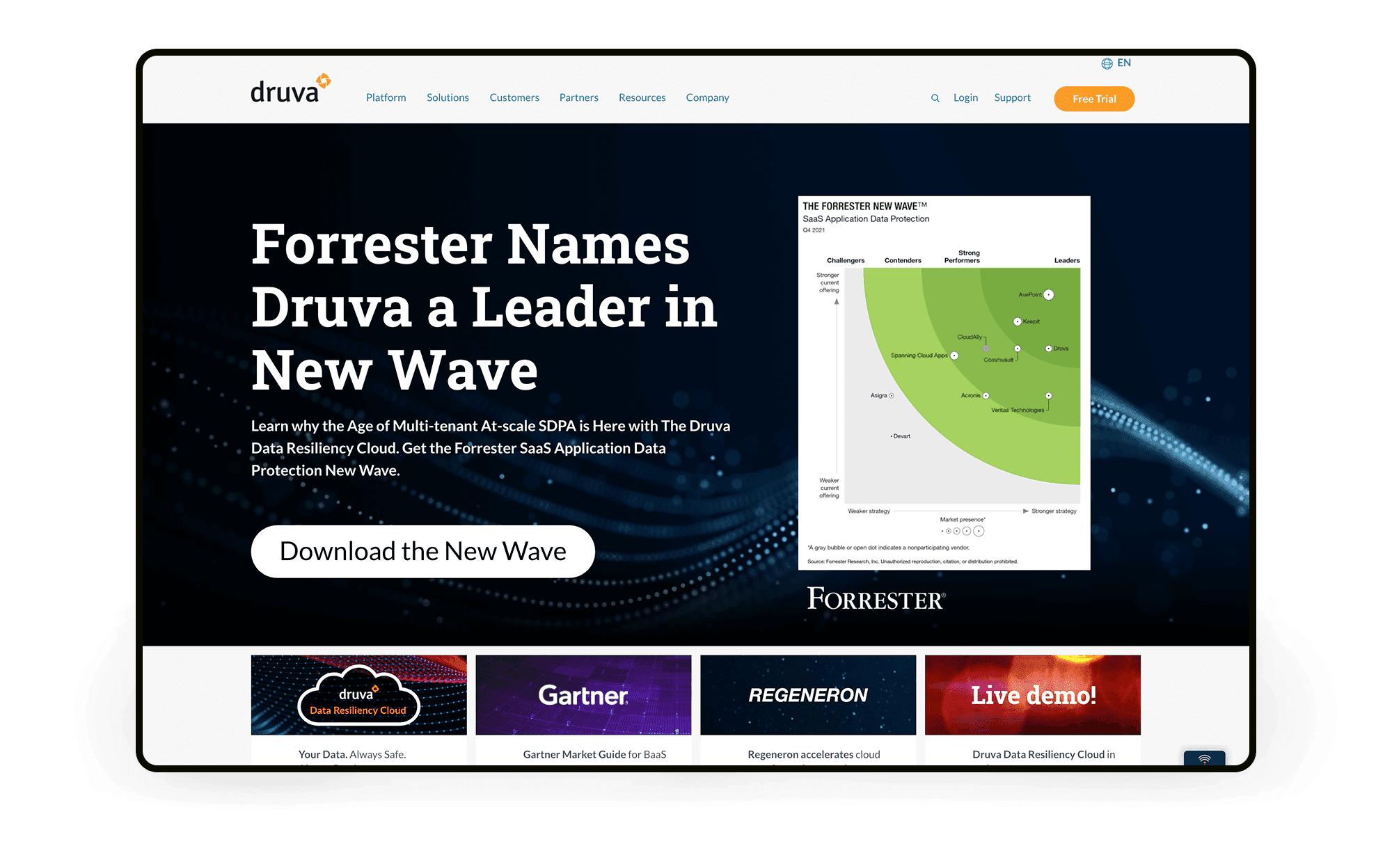 Druva - Homepage