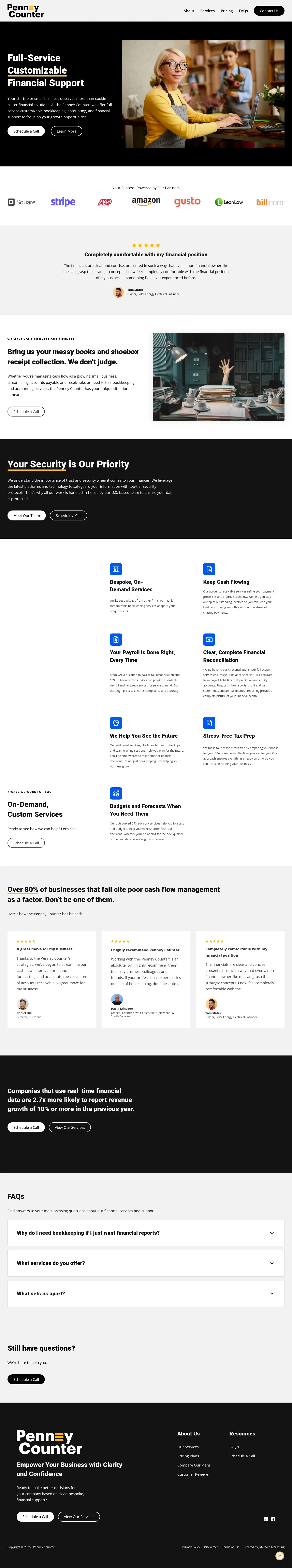 home page
